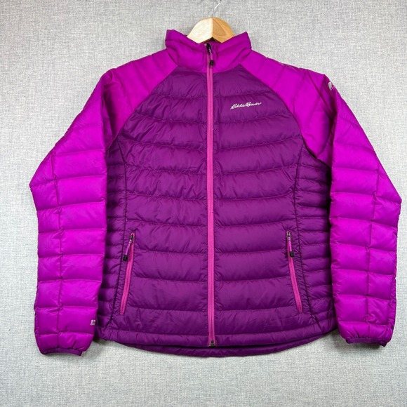 Eddie Bauer First Ascent Womens Large Purple Stormdown 800 Down Puffer Jacket - Picture 1 of 12